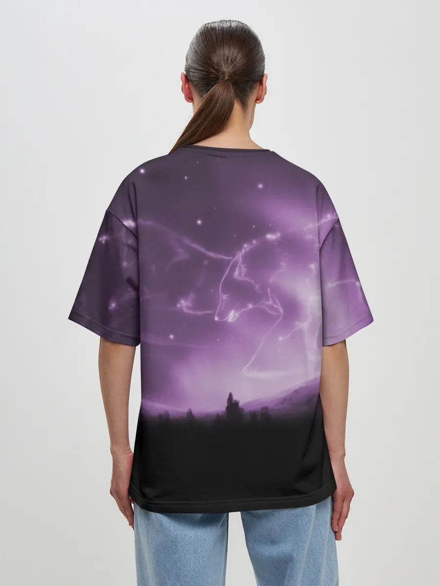 Женская футболка оверсайз / ВОЛКИ СОЗВЕЗДИЯ