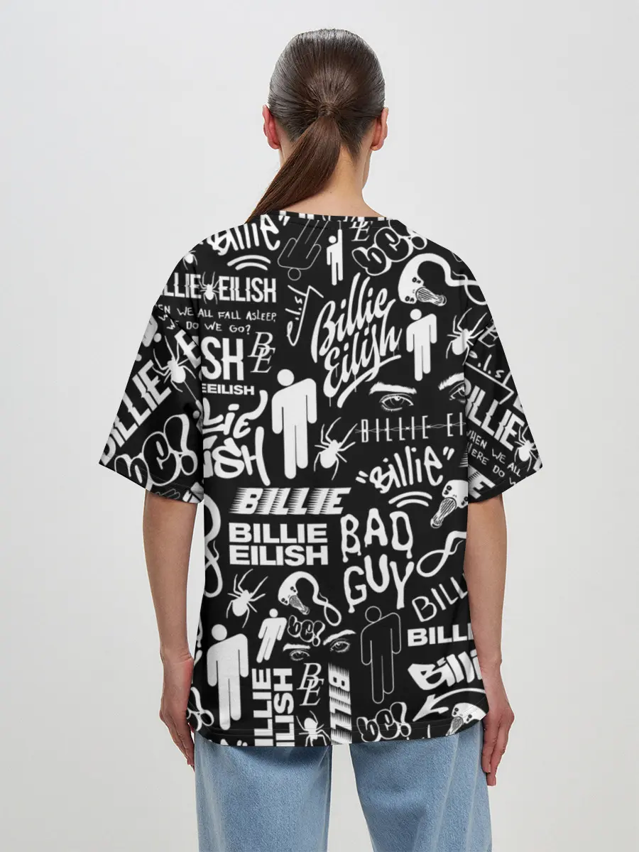 Женская футболка оверсайз / BILLIE EILISH | БИЛЛИ АЙЛИШ