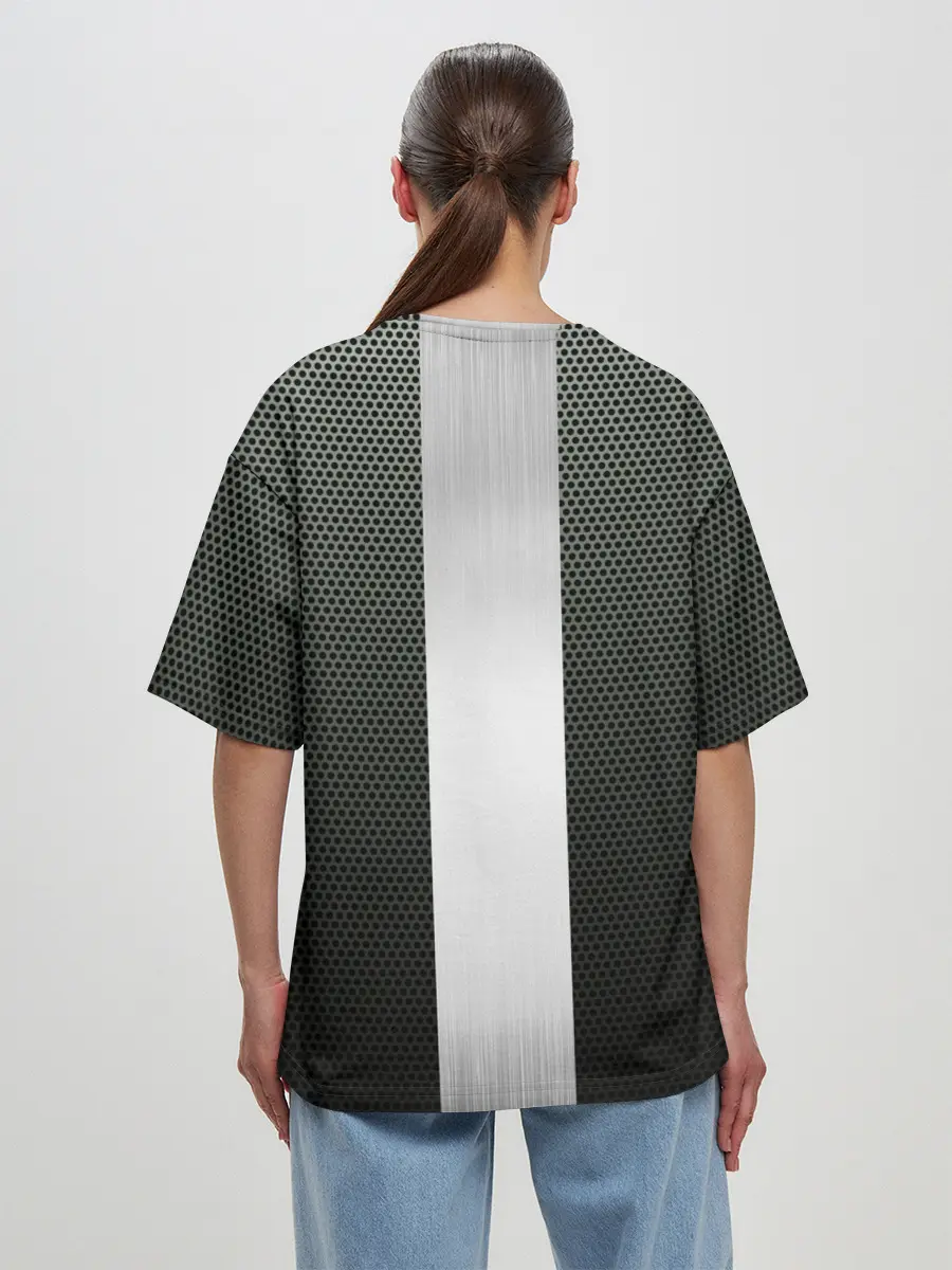 Женская футболка оверсайз / Карбоновый занавес