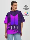 Женская футболка оверсайз / BTS / БТС