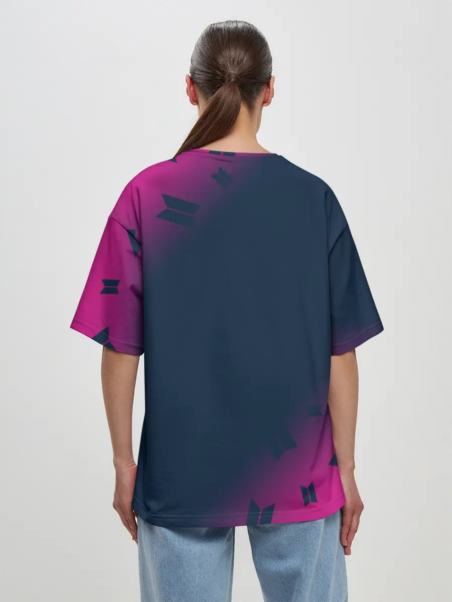 Женская футболка оверсайз / BTS / БТС