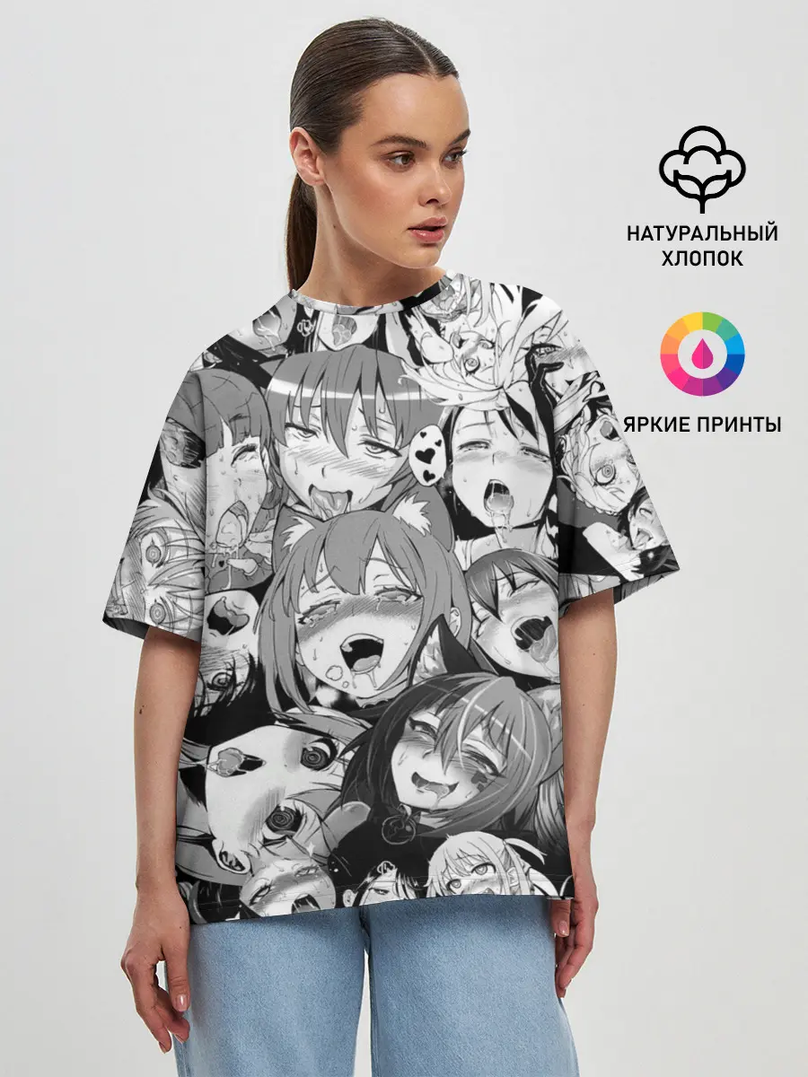 Женская футболка оверсайз / СЕНПАЙ / SENPAI