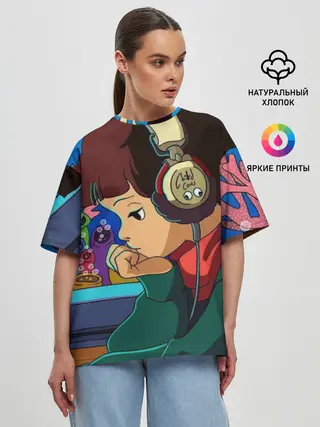 Женская футболка оверсайз / ЮТУБ