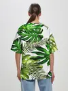 Женская футболка оверсайз / ГАВАЙСКИЕ ЛИСТЬЯ
