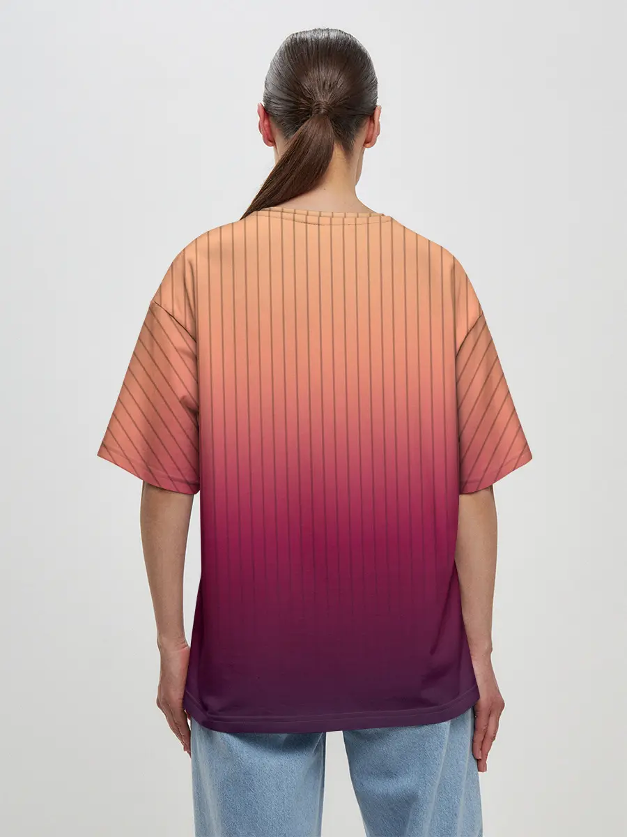 Женская футболка оверсайз / The Gradient Of Deer