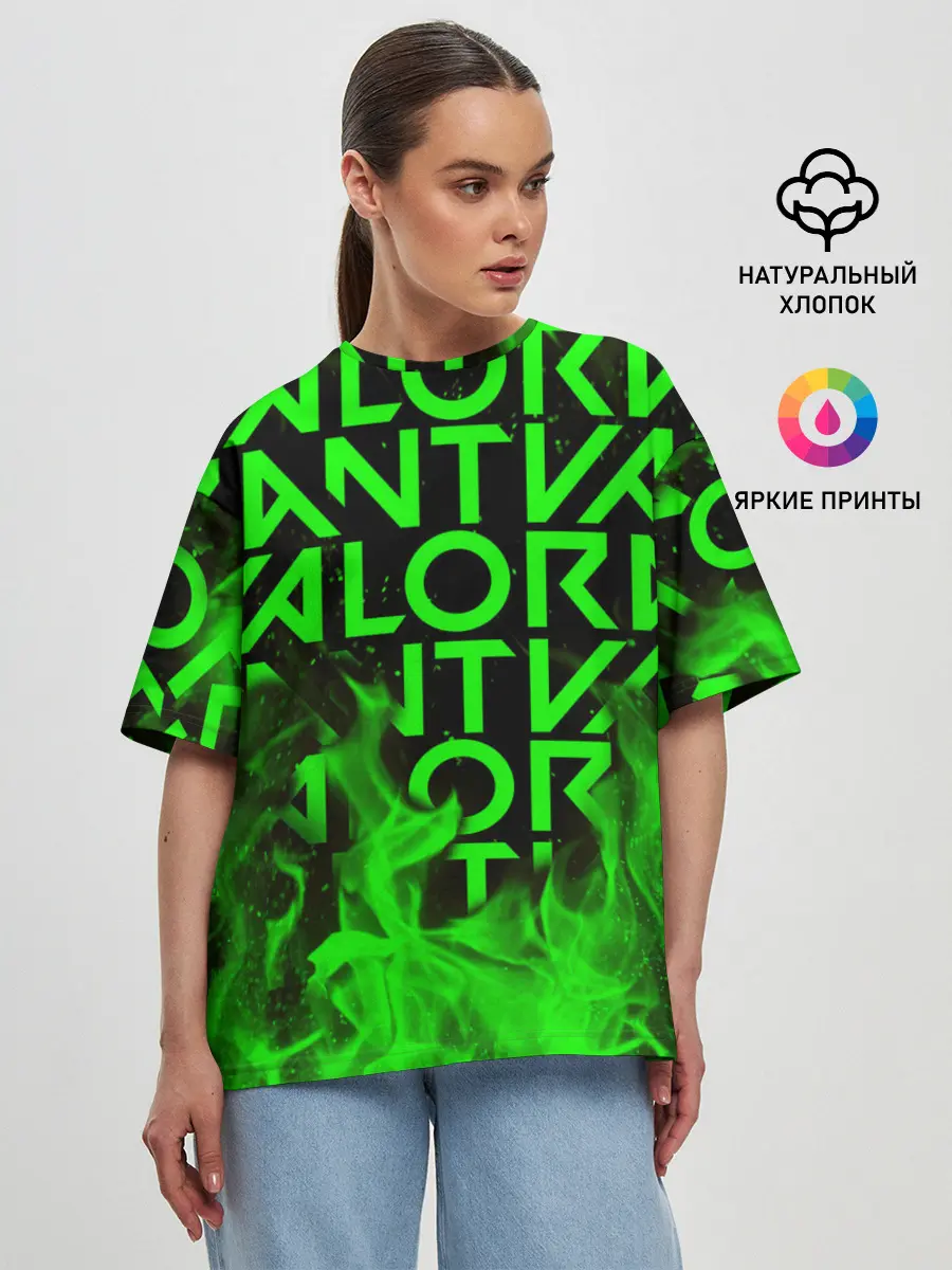 Женская футболка оверсайз / VALORANT | ВАЛОРАНТ