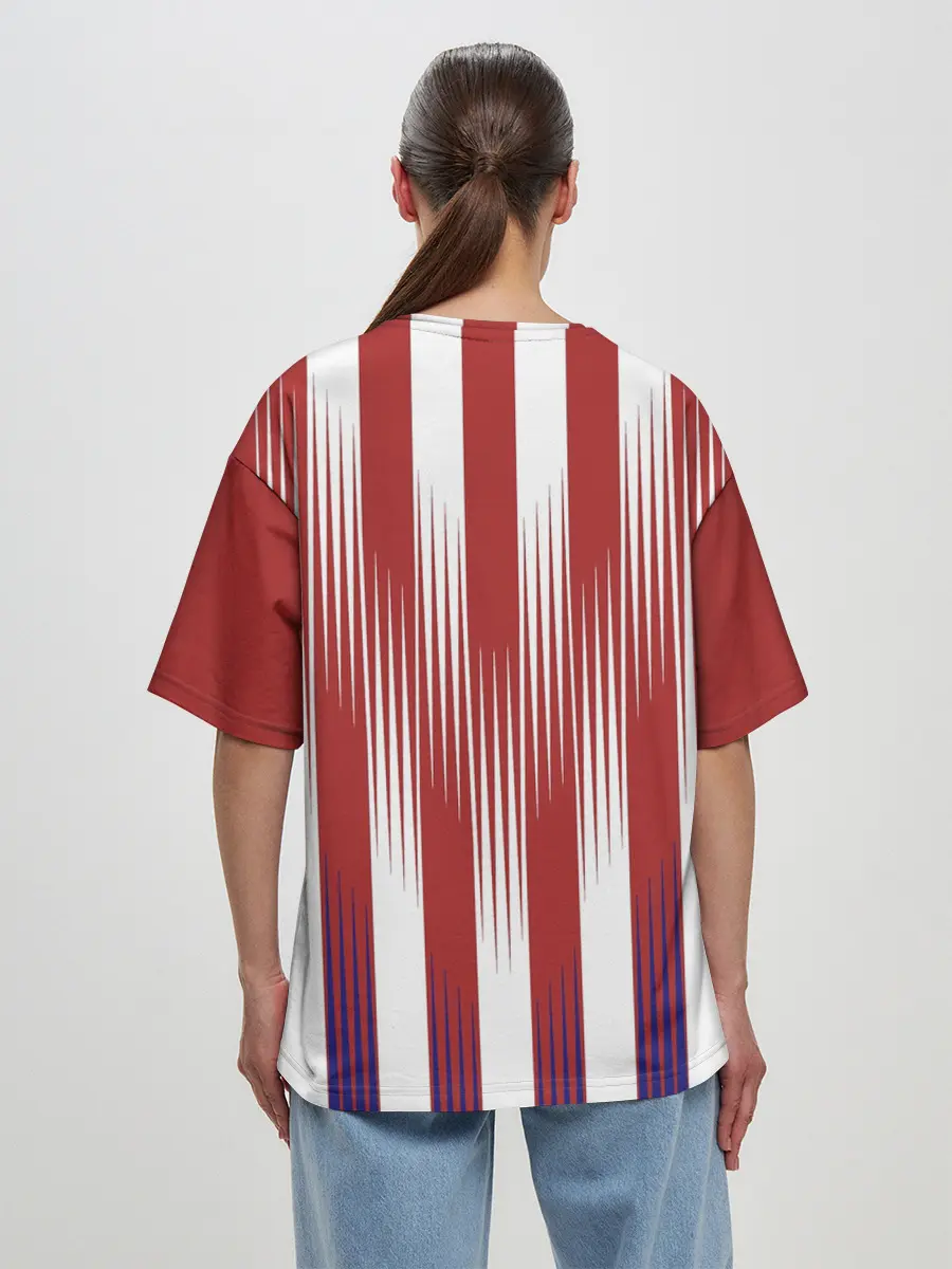 Женская футболка оверсайз / Форма Атлетико Мадрид