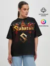 Женская футболка оверсайз / Sabaton.