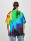 Женская футболка оверсайз / РАЗНОЦВЕТНЫЕ КРАСКИ