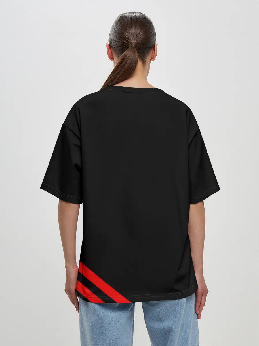 Женская футболка оверсайз / Манчестер Юнайтед Red Devil