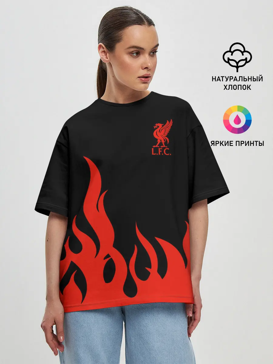 Женская футболка оверсайз / Liverpool F.C.
