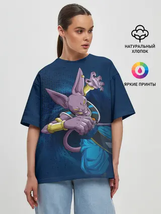 Женская футболка оверсайз / Шар Дракона. Бирус