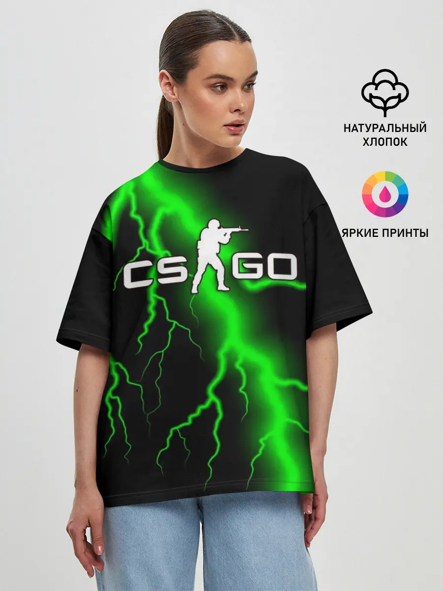 Женская футболка оверсайз / COUNTER STRIKE