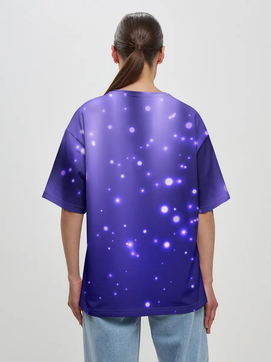 Женская футболка оверсайз / Мерцающие Светлячки