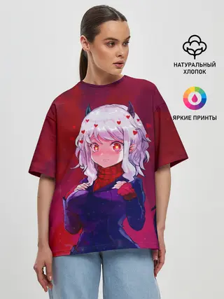 Женская футболка оверсайз / Cute Modeus