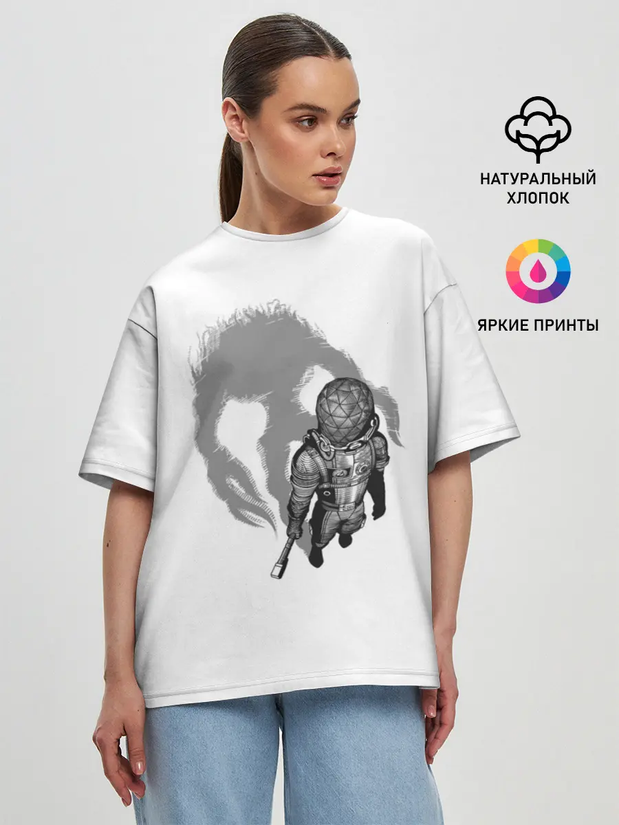 Женская футболка оверсайз / Prey