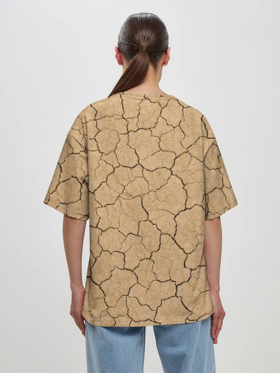 Женская футболка оверсайз / Пустыня