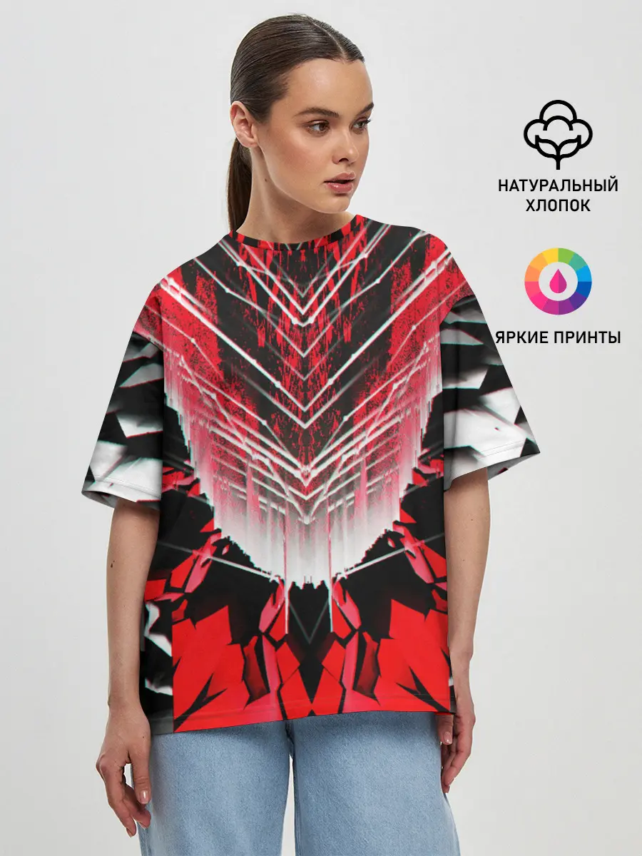 Женская футболка оверсайз / STRIPES