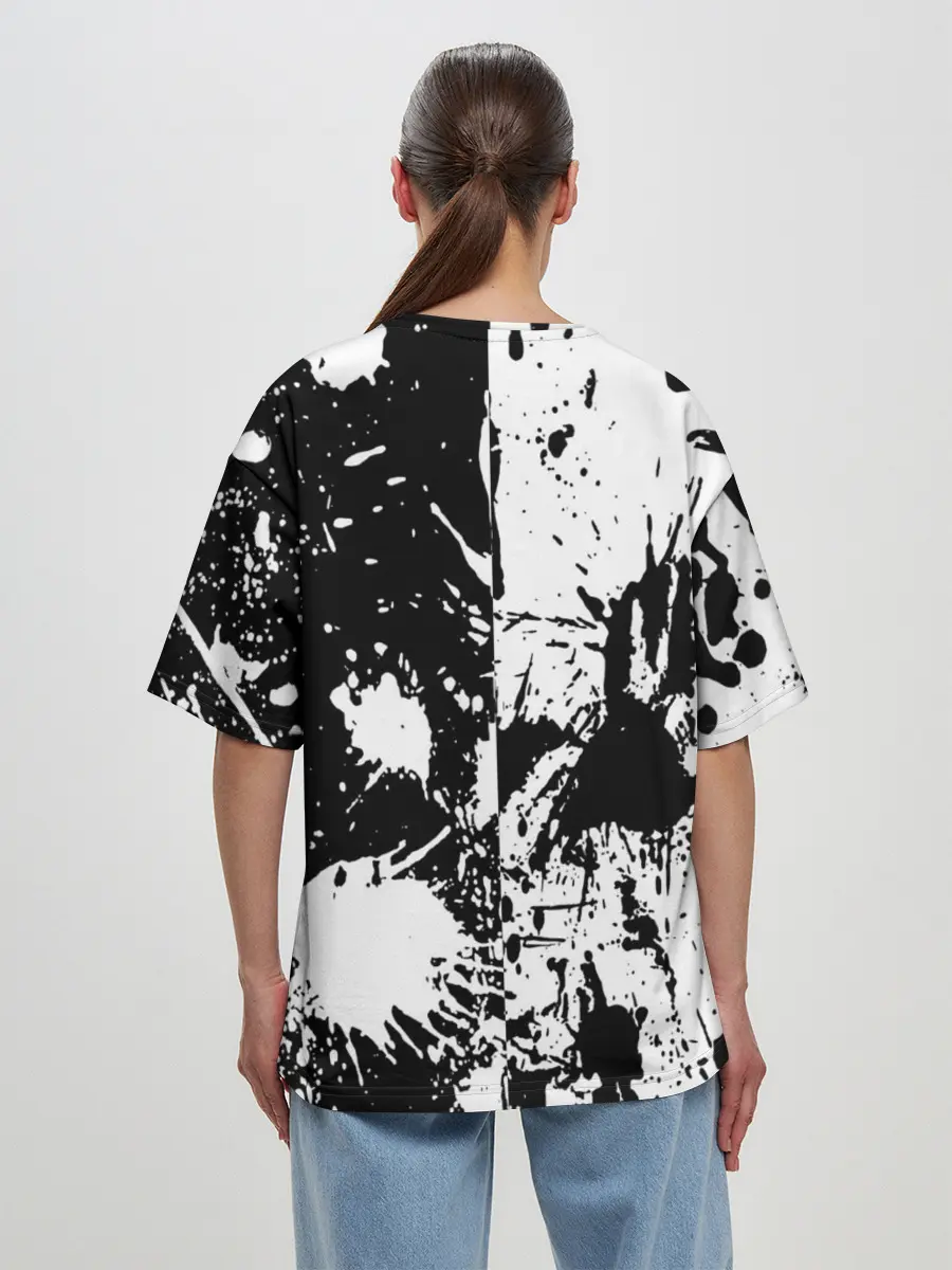 Женская футболка оверсайз / КРАСКА И НИЧЕГО ЛИШНЕГО!