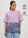 Женская футболка оверсайз / город