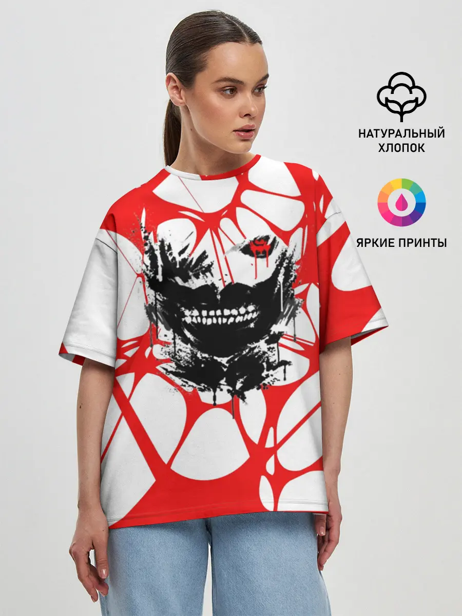 Женская футболка оверсайз / Канеки Кен