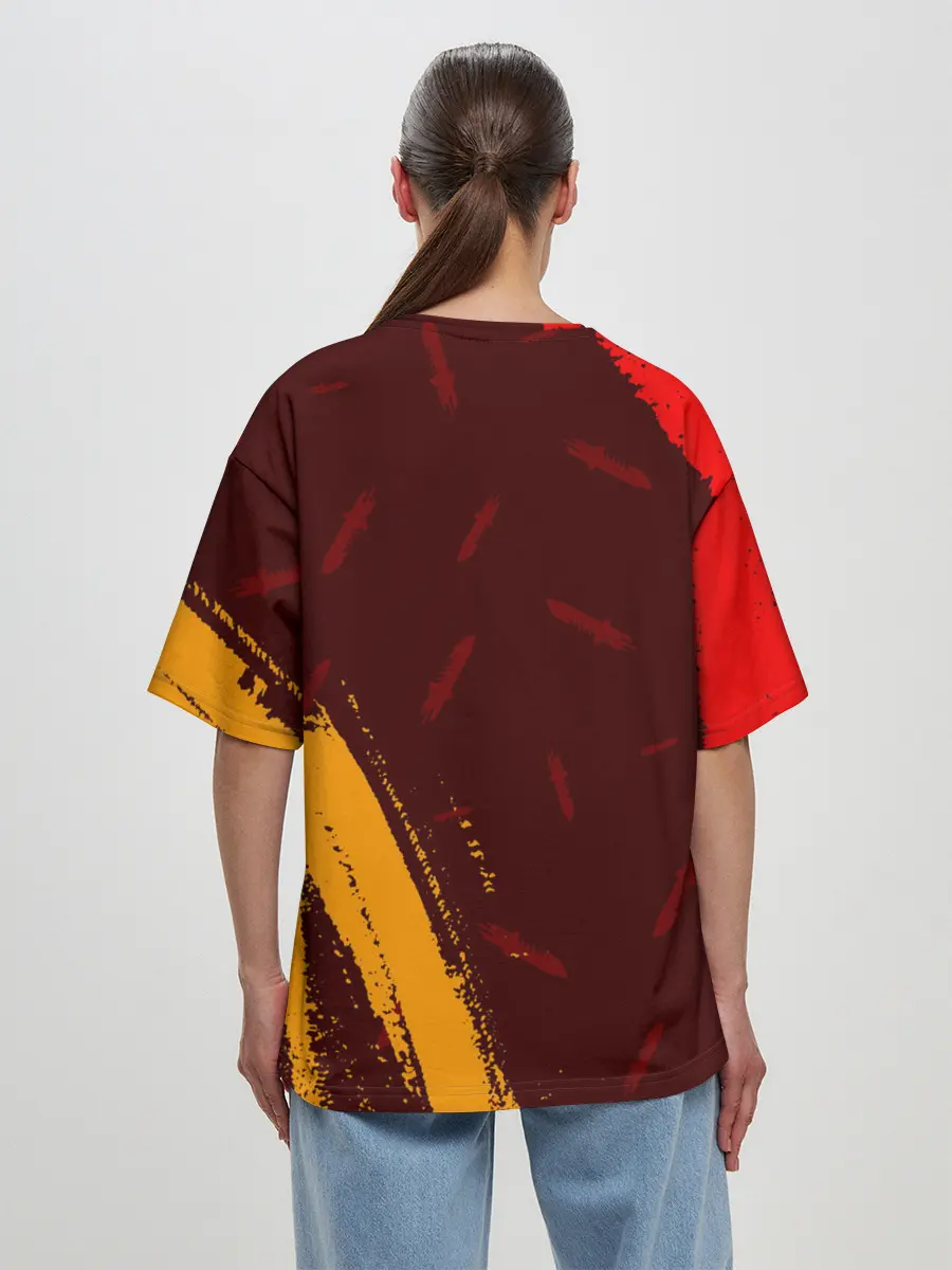 Женская футболка оверсайз / FREE FIRE / ФРИ ФАЕР