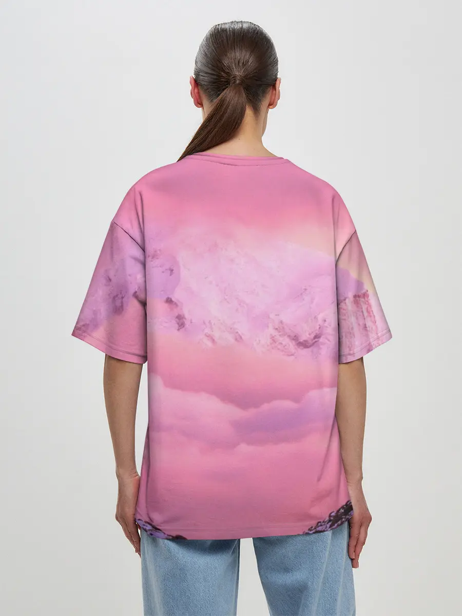 Женская футболка оверсайз / Synthwave EVA Unit 01