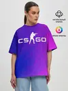 Женская футболка оверсайз / CS GO | КС ГО