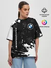 Женская футболка оверсайз / BMW / БМВ
