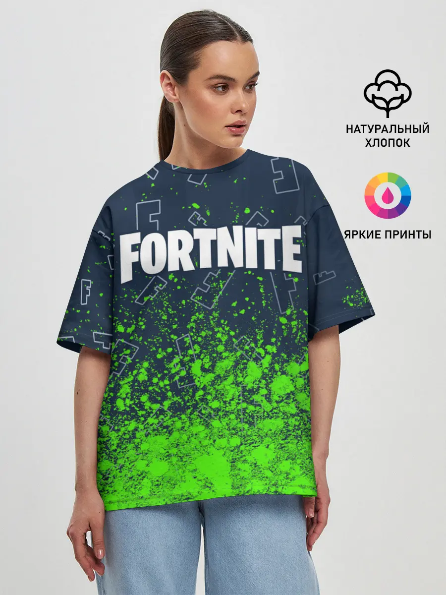 Женская футболка оверсайз / FORTNITE / ФОРТНАЙТ