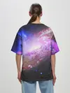 Женская футболка оверсайз / Космическая спираль