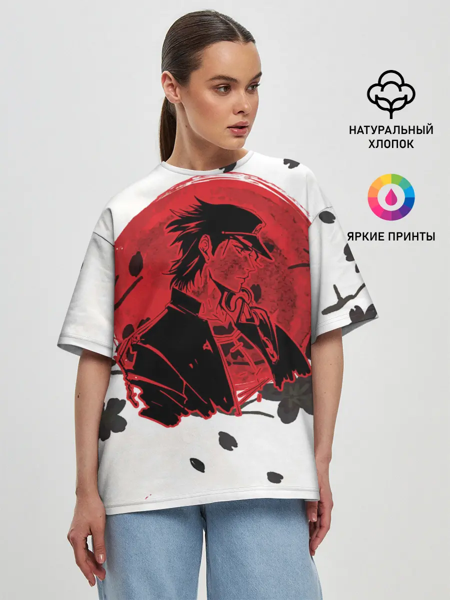 Женская футболка оверсайз / JoJo Bizarre Adventure