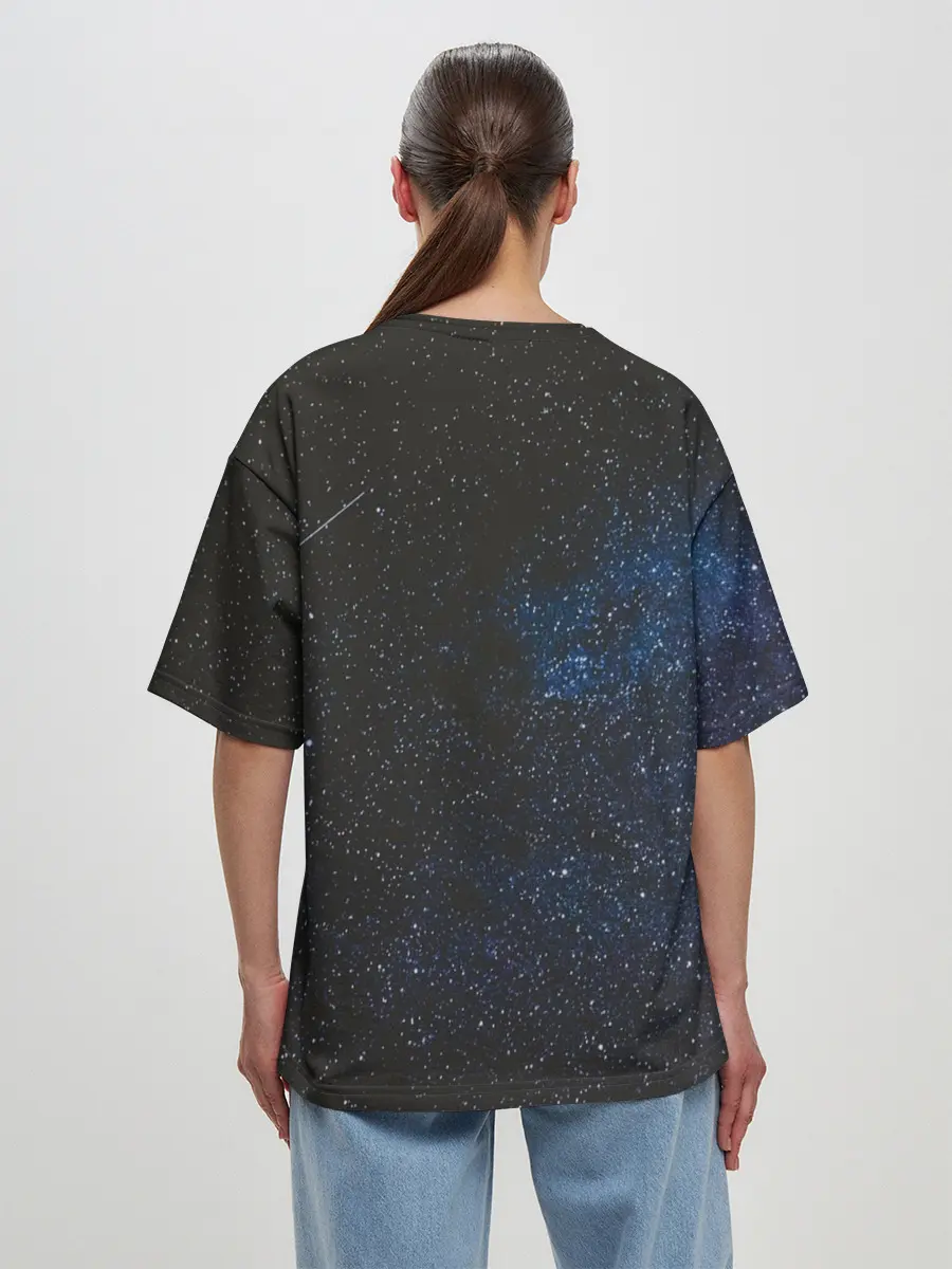 Женская футболка оверсайз / galaxy BoJack