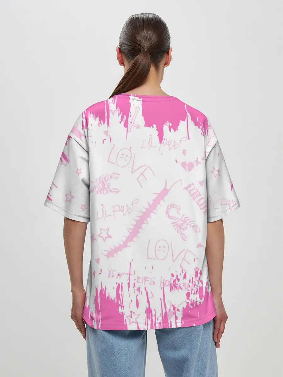 Женская футболка оверсайз / LIL PEEP / ЛИЛ ПИП