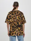 Женская футболка оверсайз / Леопард