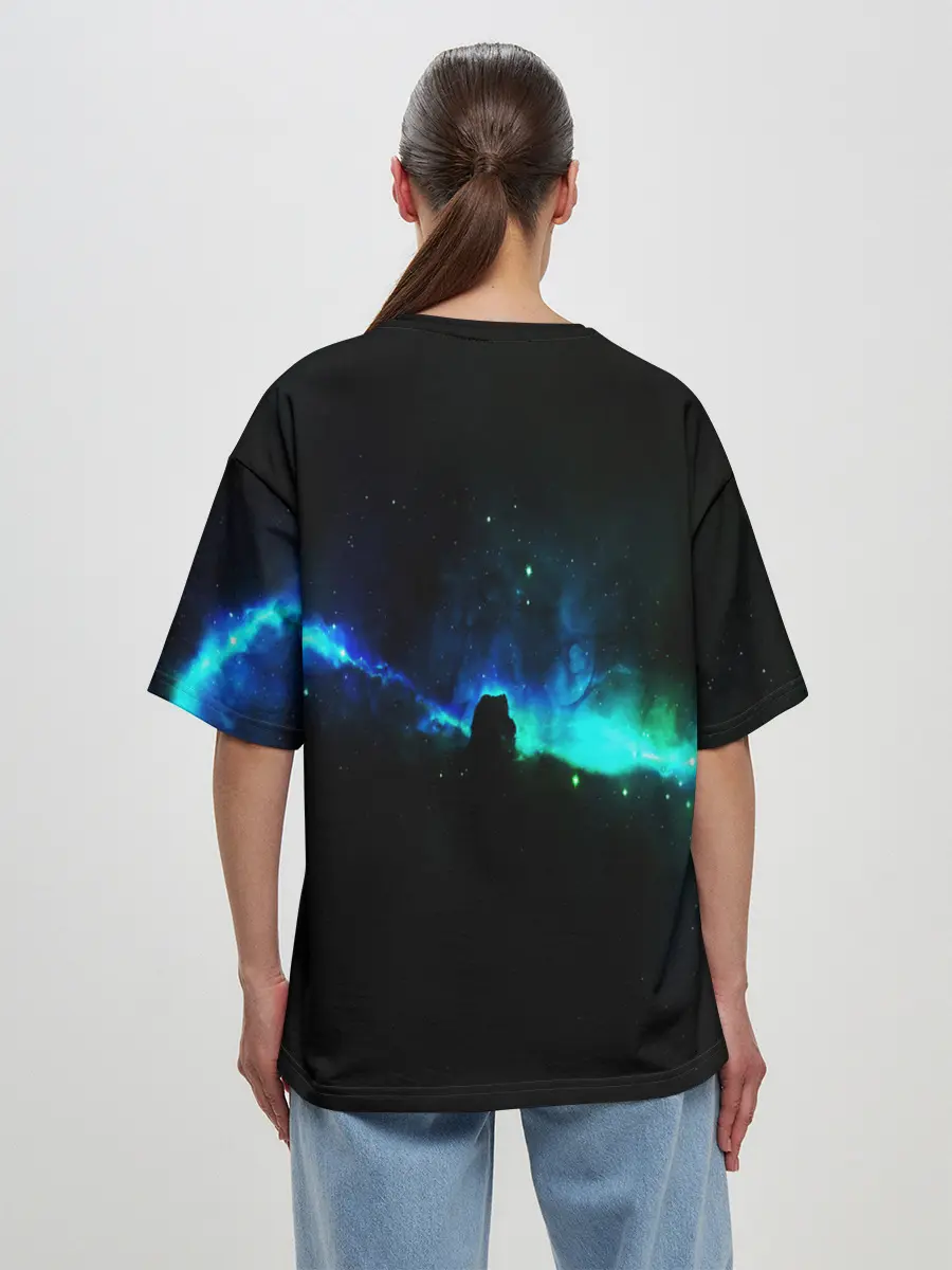 Женская футболка оверсайз / DEEP SPACE