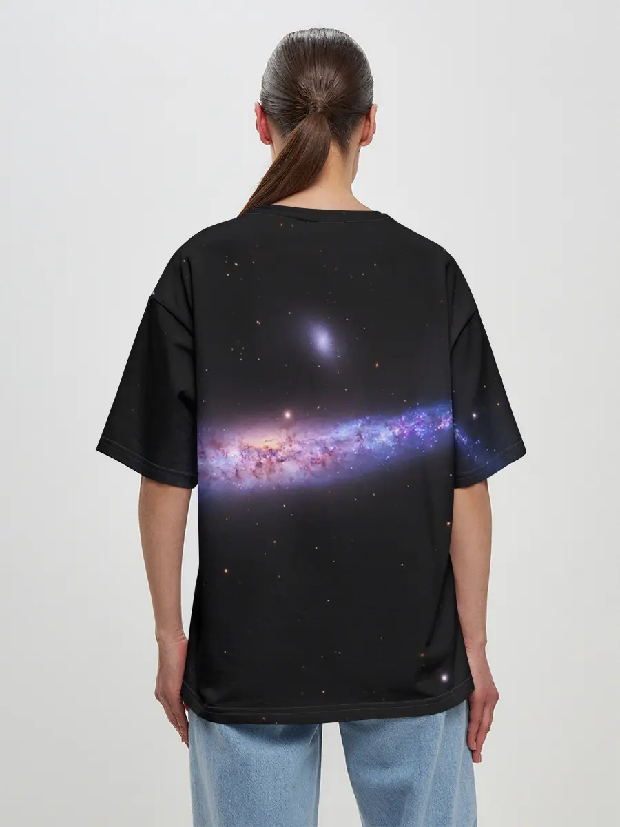 Женская футболка оверсайз / Скопление звезд