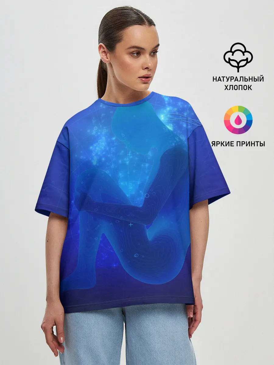 Женская футболка оверсайз / Human Genesis