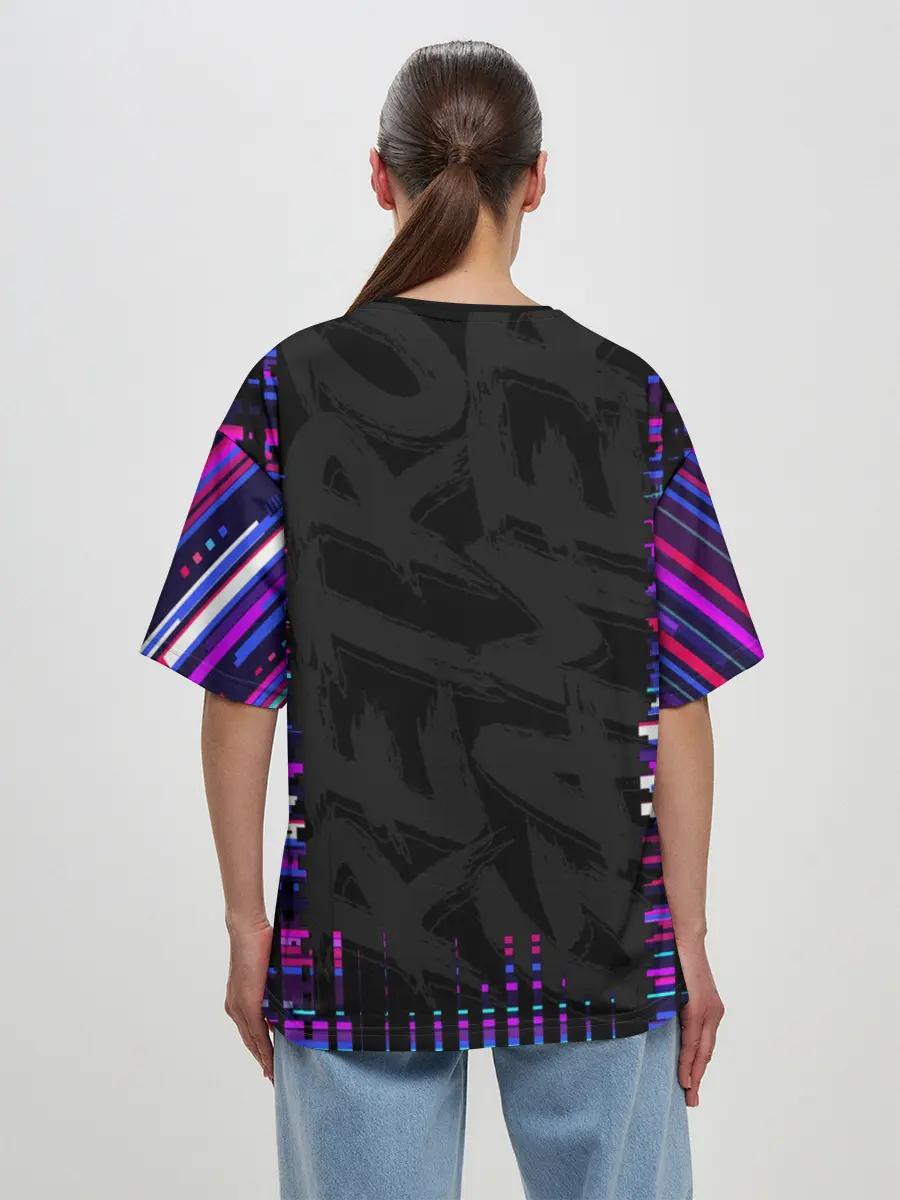 Женская футболка оверсайз / RETROGAMER3D47