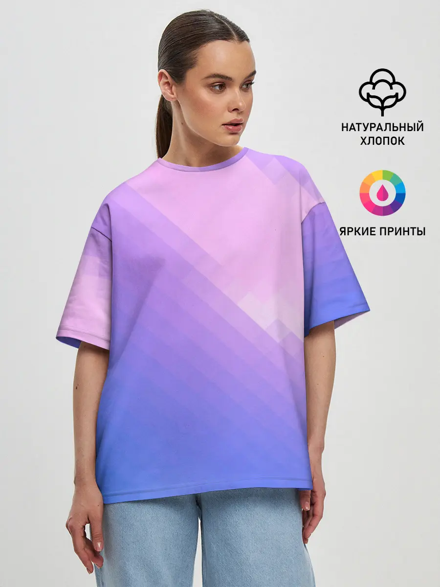 Женская футболка оверсайз / Пикси