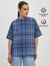 Женская футболка оверсайз / Шотландка | Tartan