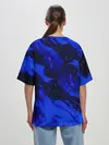 Женская футболка оверсайз / СИНИЙ ОГОНЬ