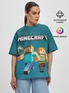 Женская футболка оверсайз / Minecraft