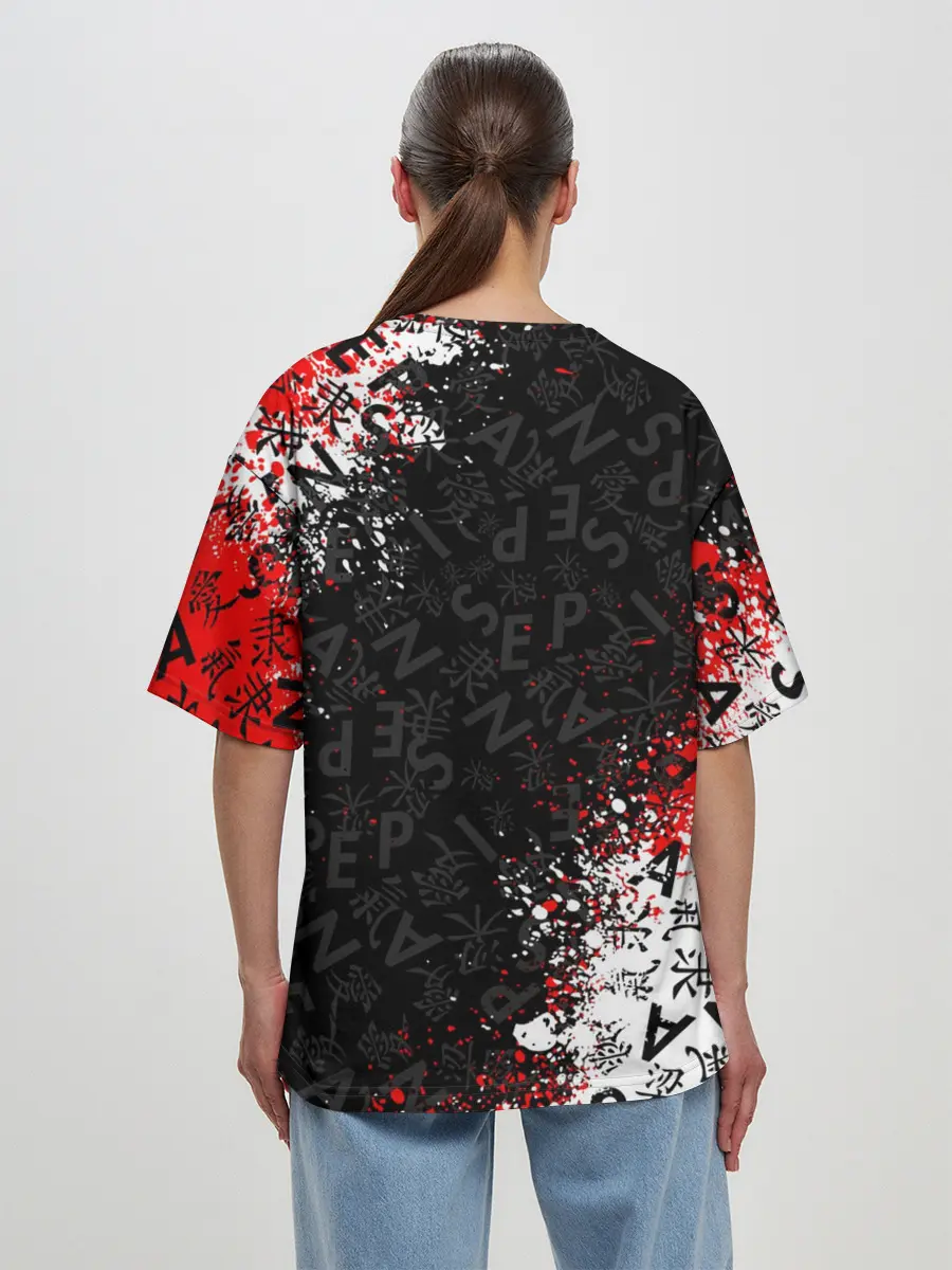 Женская футболка оверсайз / SENPAI