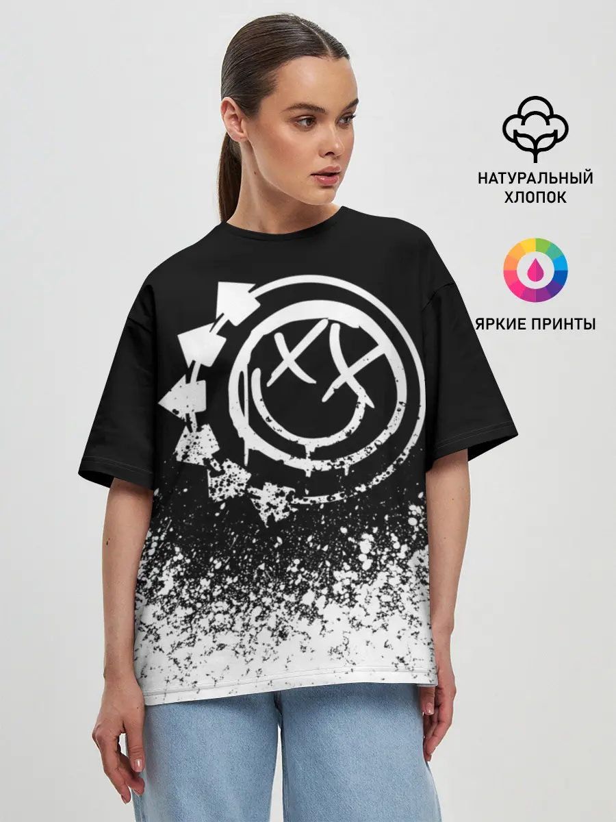 Женская футболка оверсайз / Blink-182