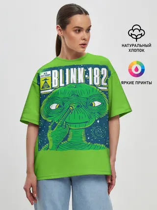 Женская футболка оверсайз / Blink-182