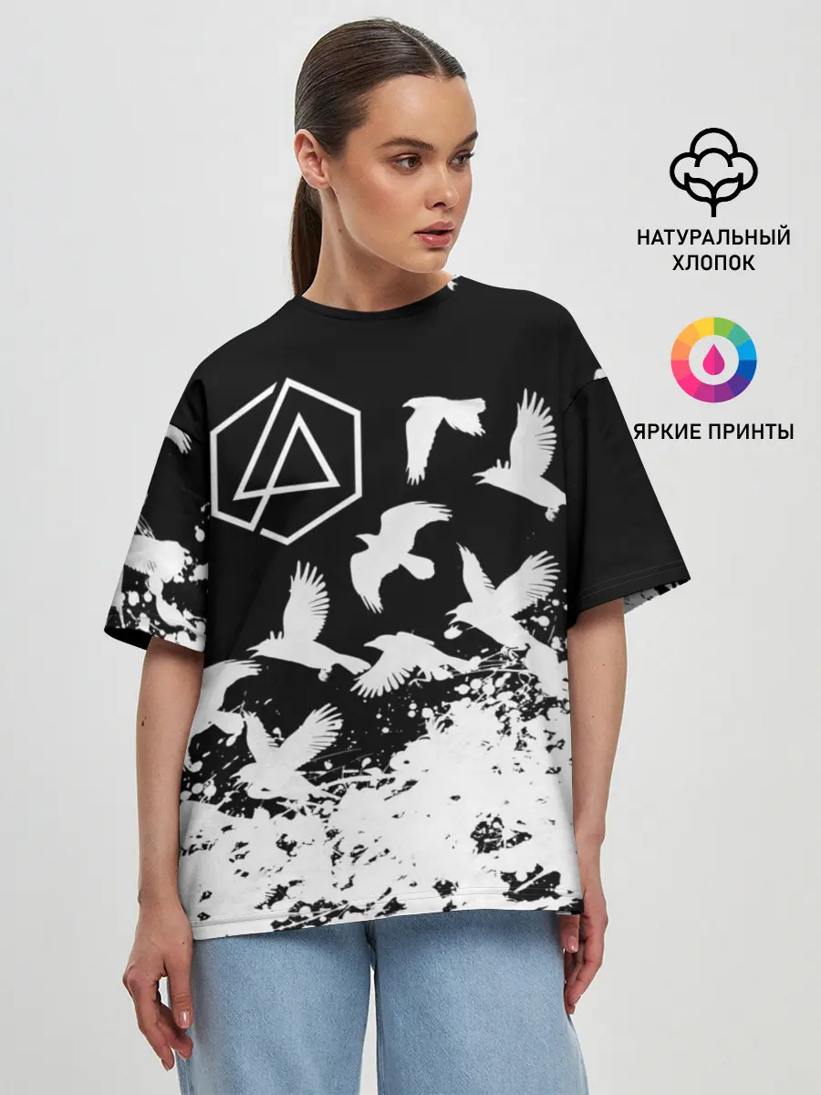 Женская футболка оверсайз / LINKIN PARK [1]