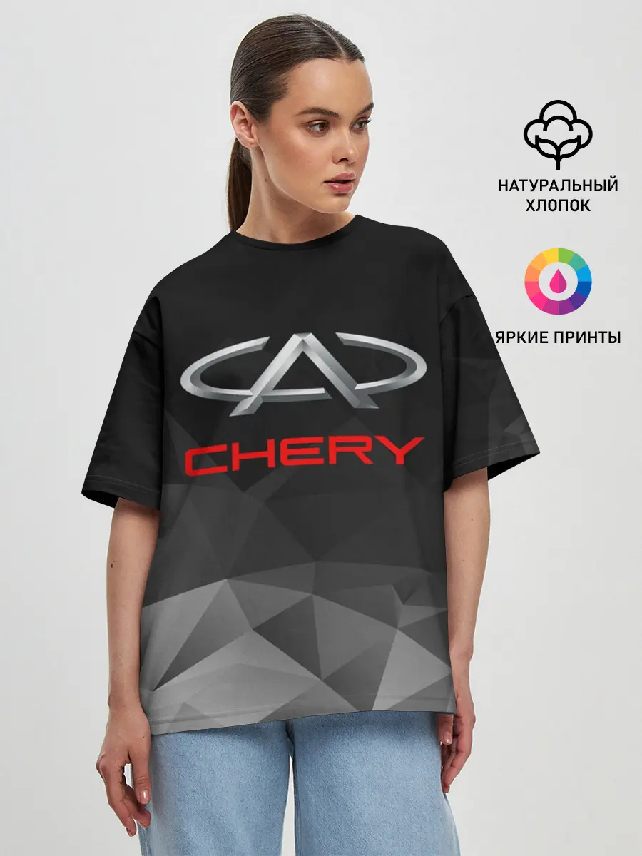 Женская футболка оверсайз / CHERY