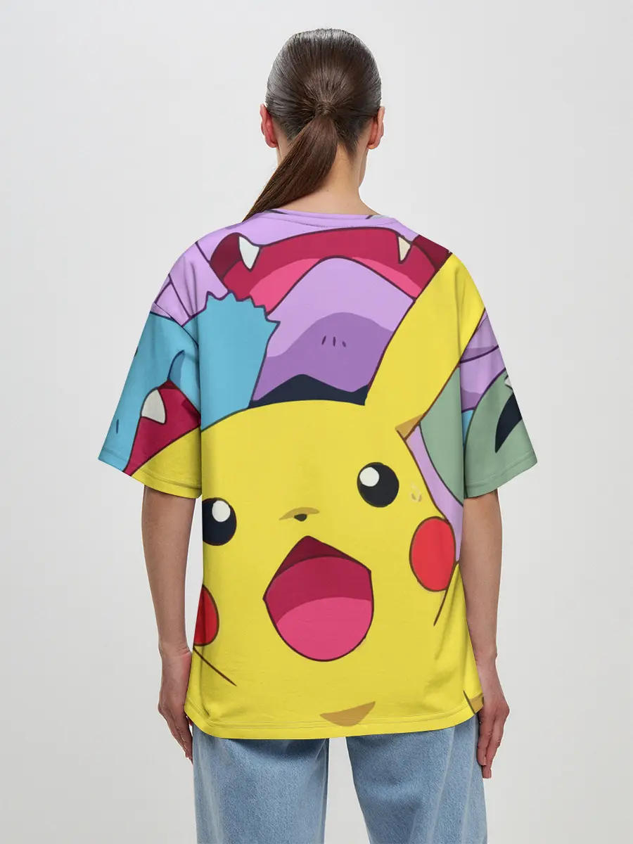 Женская футболка оверсайз / Pokemon bros