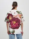Женская футболка оверсайз / Розы